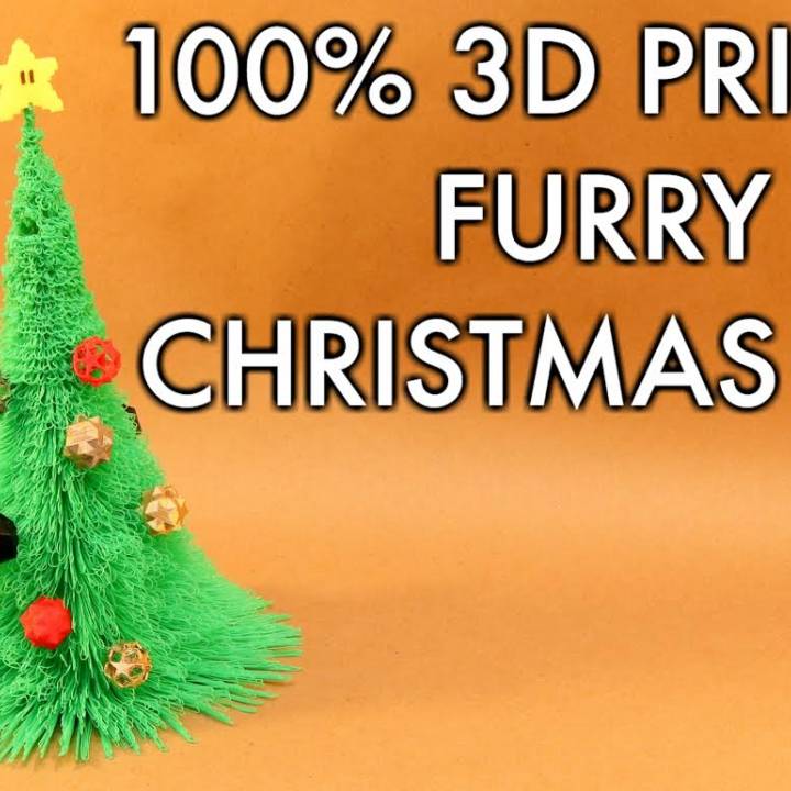 100% 3D Printed Furry Christmas Tree! image