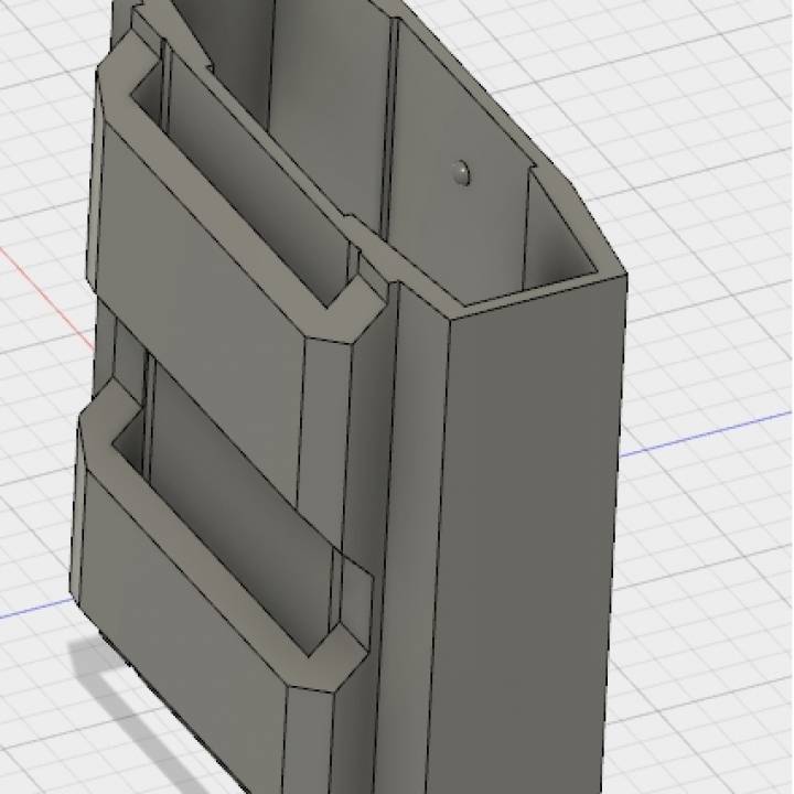 3D Printable Nerf magazine holder for belt horizontal version by Luca