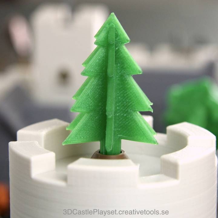 Simple 3D-printable pine tree image