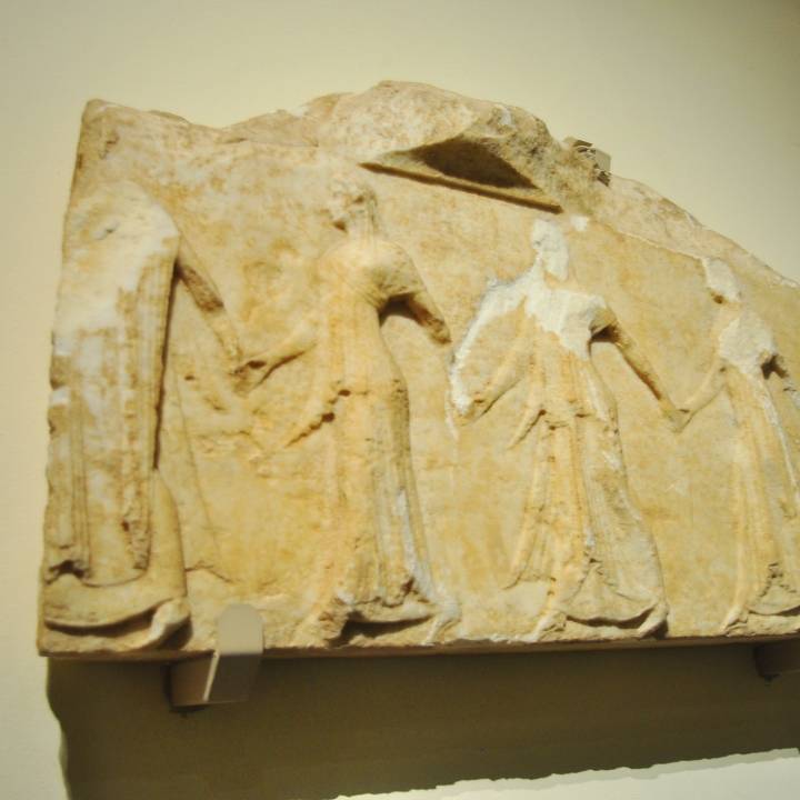 Relief fragments with Nymphs image