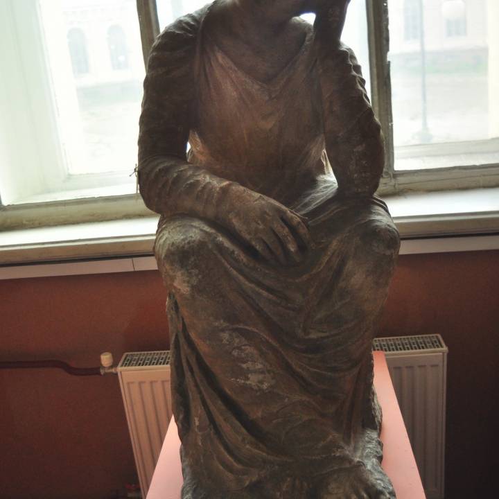 Seated girl image