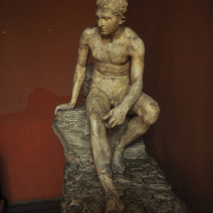 Seated Hermes image