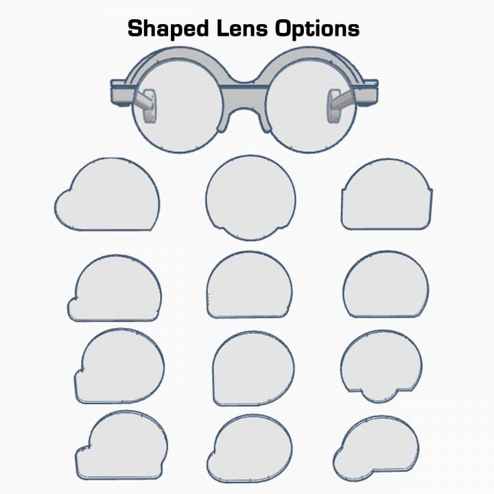 #DesignItWright - FLIPS V02 (New Product Design) - Social Media Flip-Able Spectacles - (Round Open Frames) image