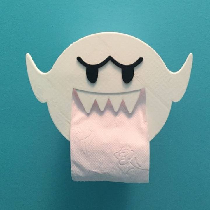 Boo Toilet paper holder image