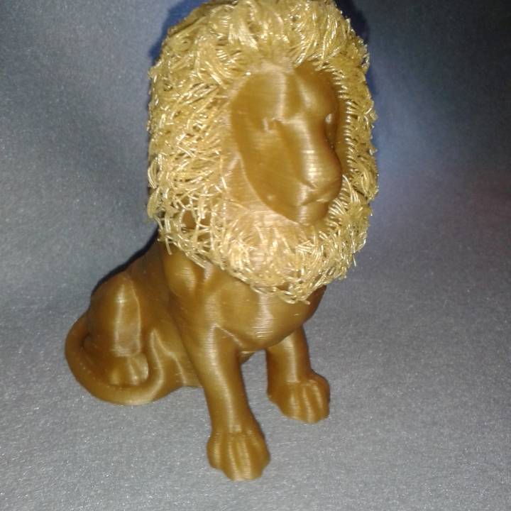 3D Printable Hairy Lion by Primoz Cepin