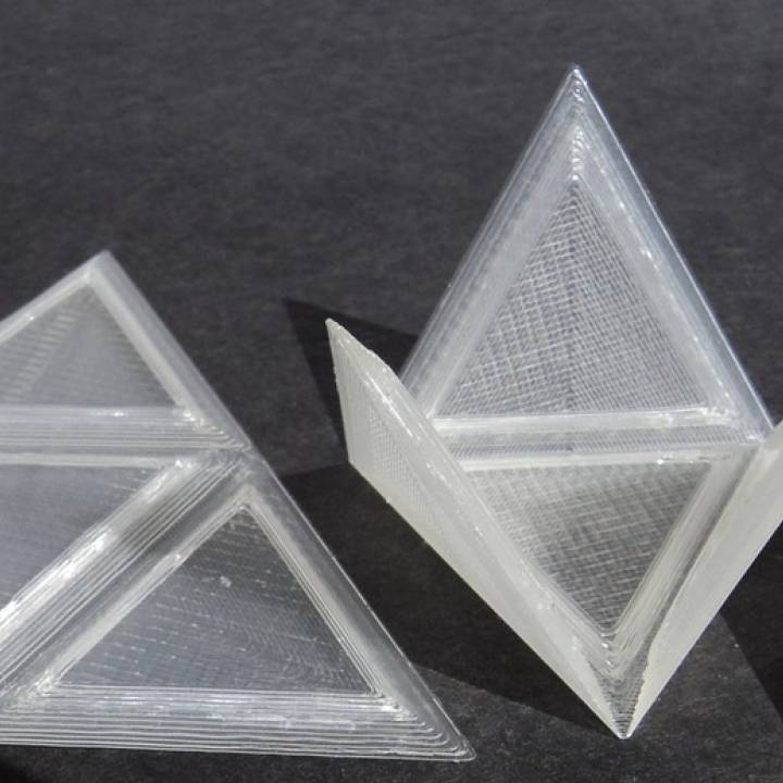 Foldable Tetrahedron - Print Flat image