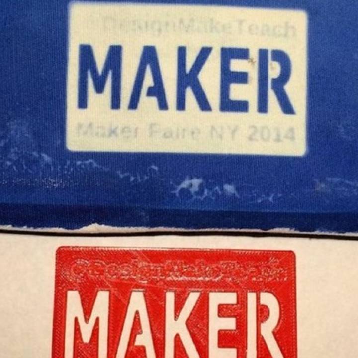 Maker Faire NY 2014 - Stencil Business Card image