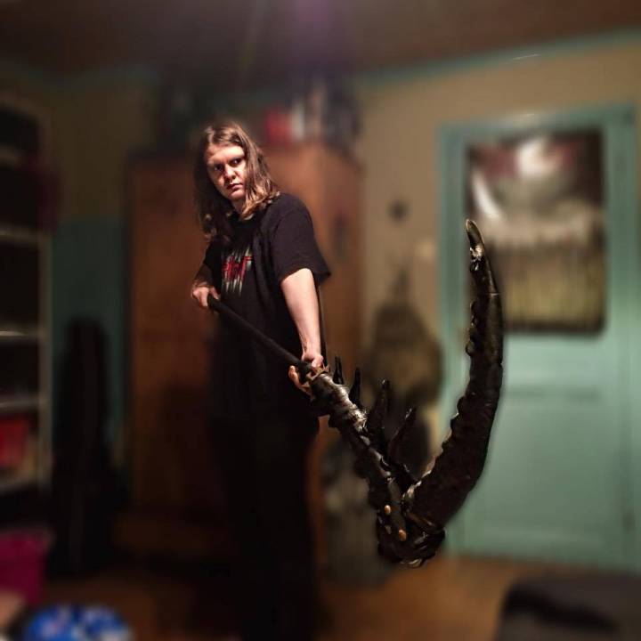 Dark scythe from Monster Hunter image