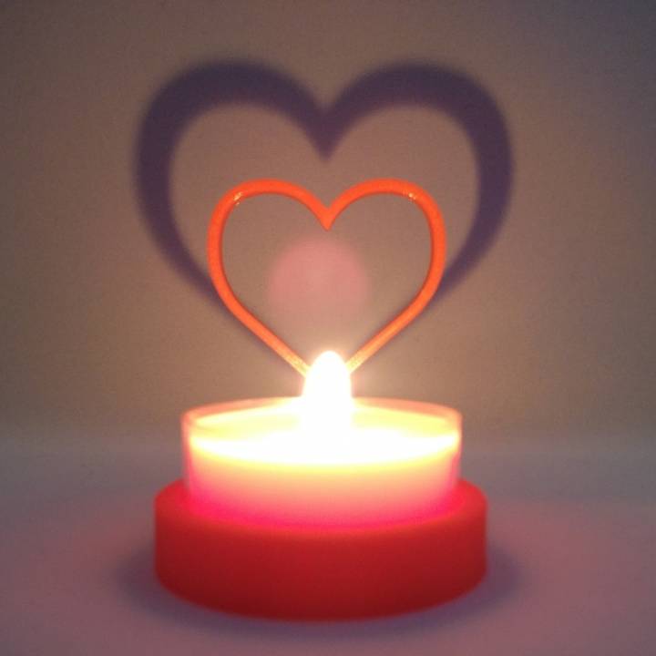 Valentines heart candle holder collection image