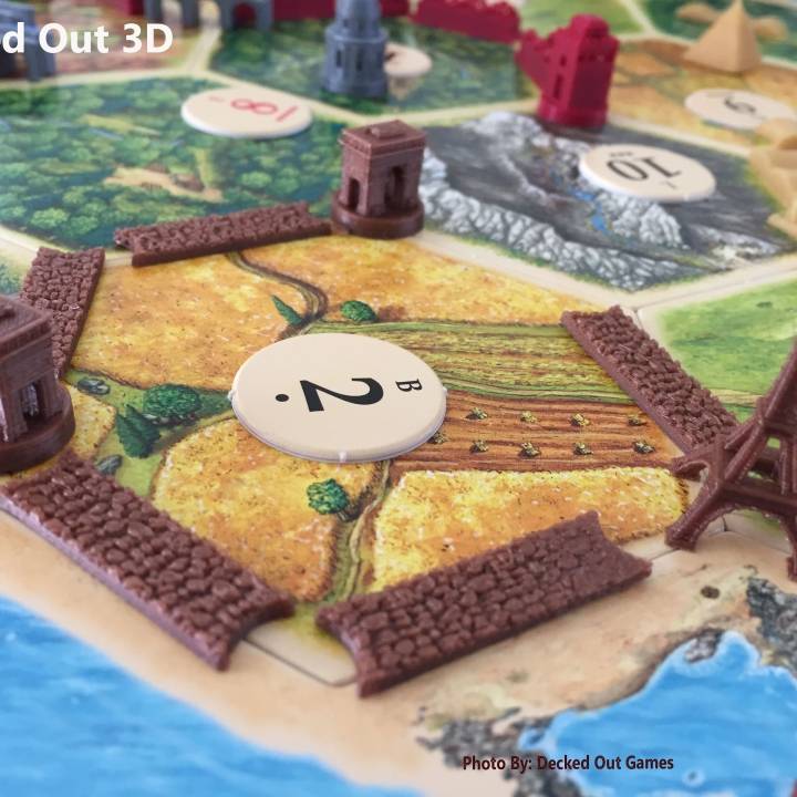 Paris Themed Player Set / Settlers of Catan image