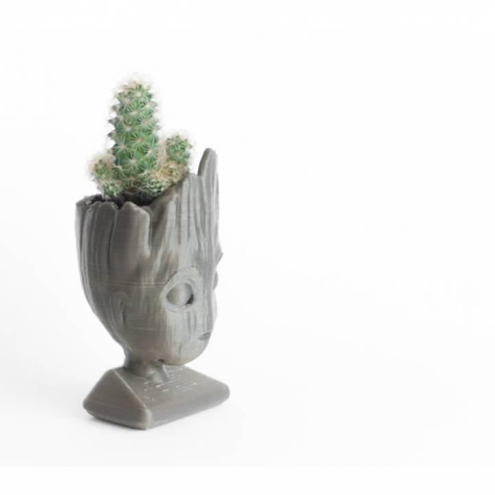 Baby groot (remixed) head planter image