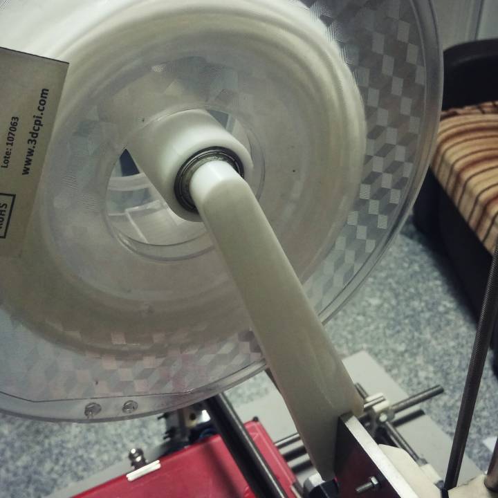 Prusa i3 filament spooler with 608 bearings image