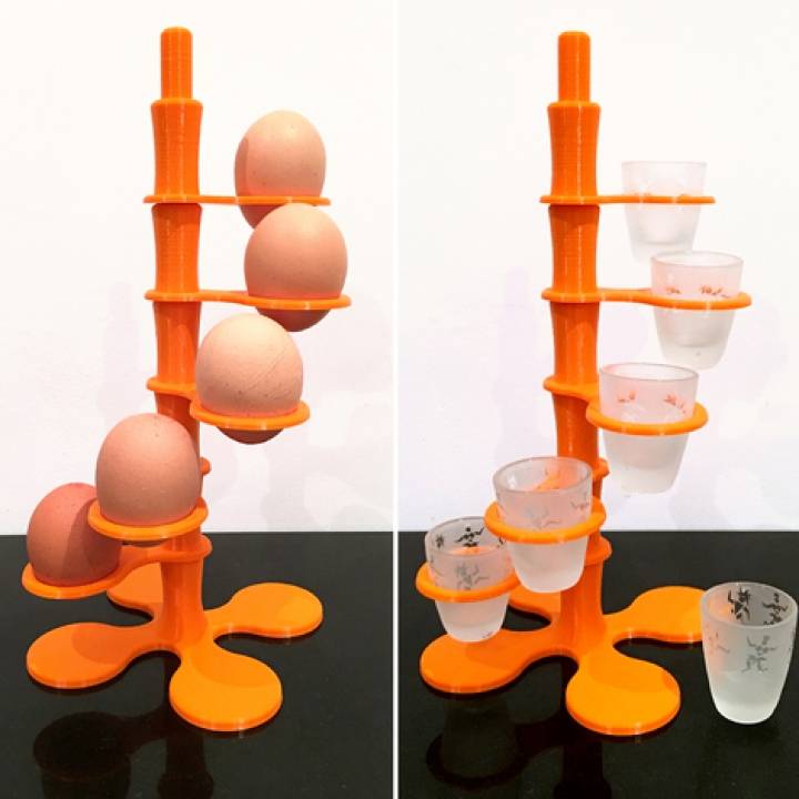 Spiral Egg/Shot-Glass Stand image