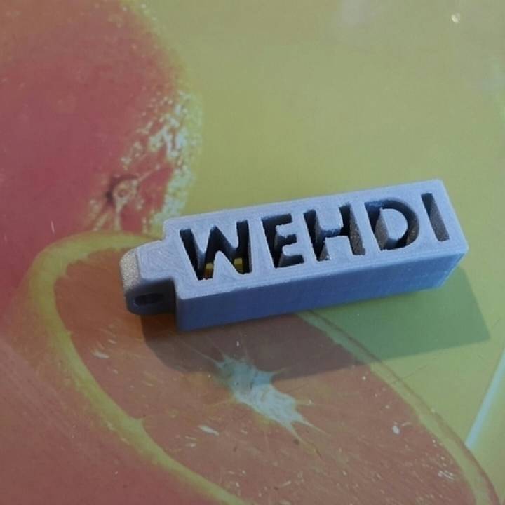 Porte clefs prénom MEHDI image