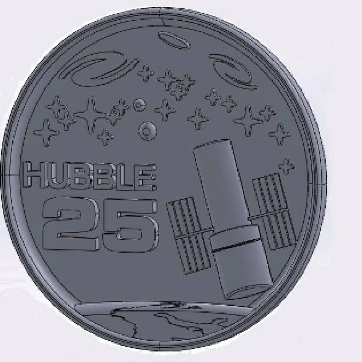 Hubble Space Telescope 25th Anniversary Medallion image