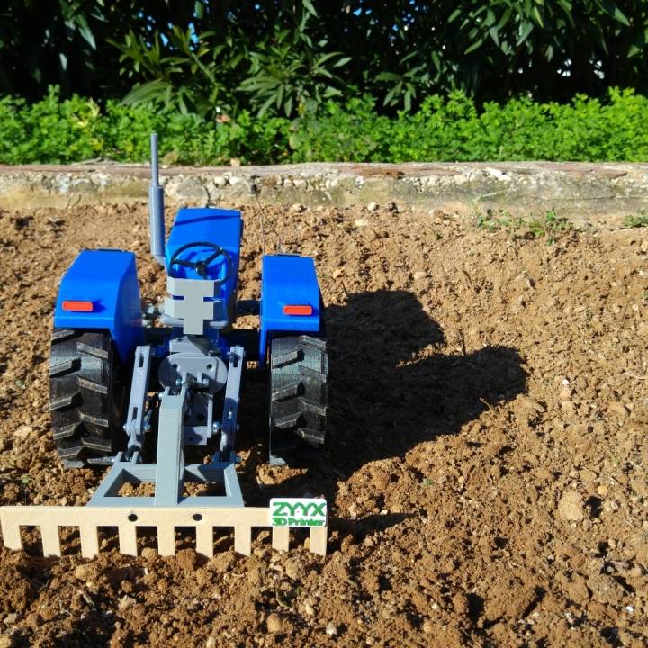 OpenRC Tractor rice rake image