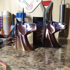 Picture of print of Hairy Unicorn (single and dual extrusion)