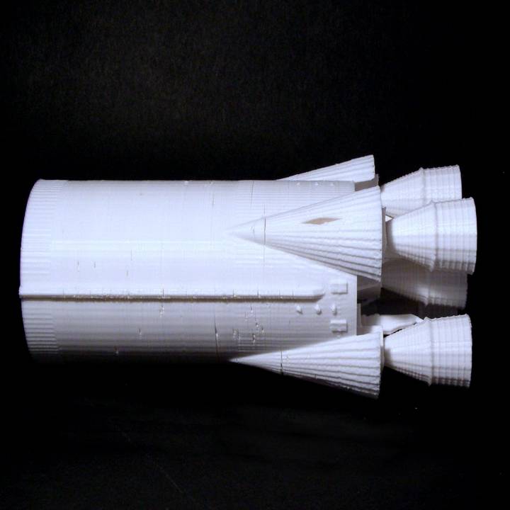 3d Printable Saturn V Rocket Stage 1 By Nasa