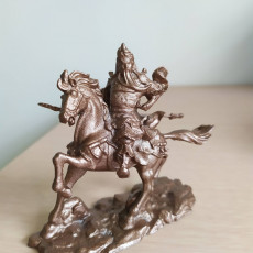 Picture of print of Guan Yu Equestrian Statue