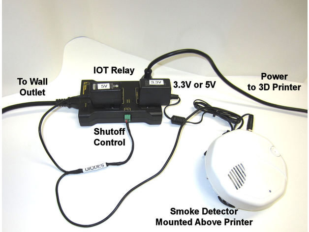 3D Printer Safety Shutdown - Smoke Detector image