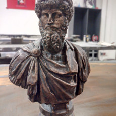 Picture of print of Roman bust of Lucius Verus