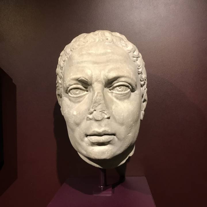 Roman portrait head of the Emperor Vitelius image
