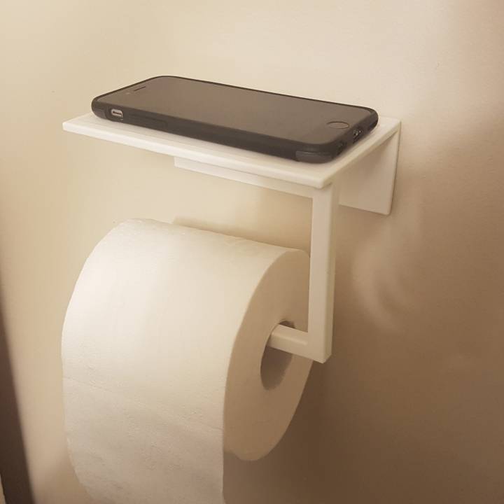 Toilet Paper Phone Holder image
