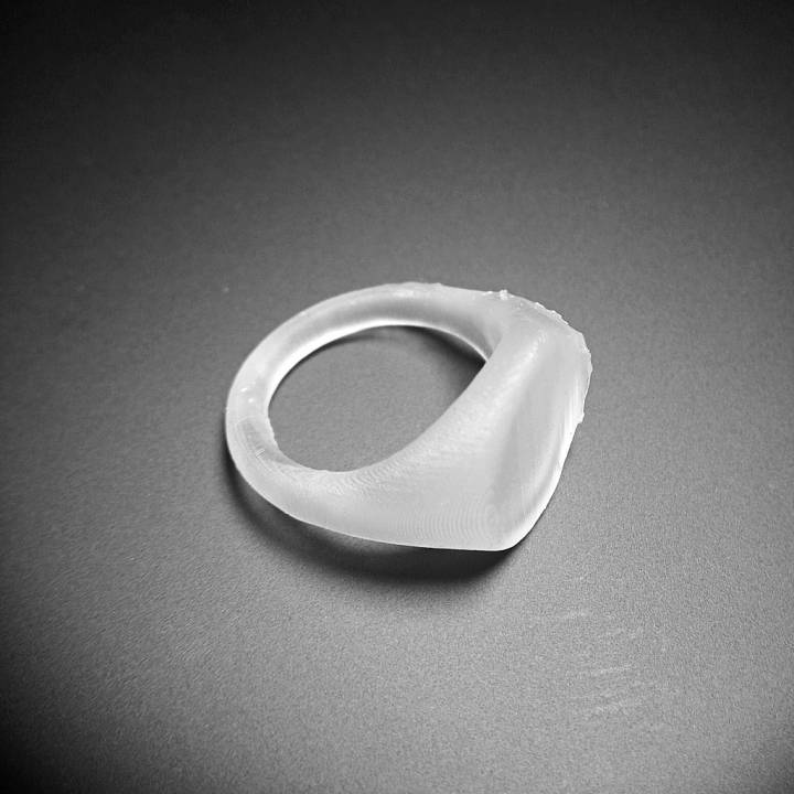 Soft Edge Gents Signet Ring design. image