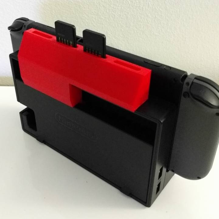 Nintendo Switch Cartridge Holder for dock / stand - 4 slot image