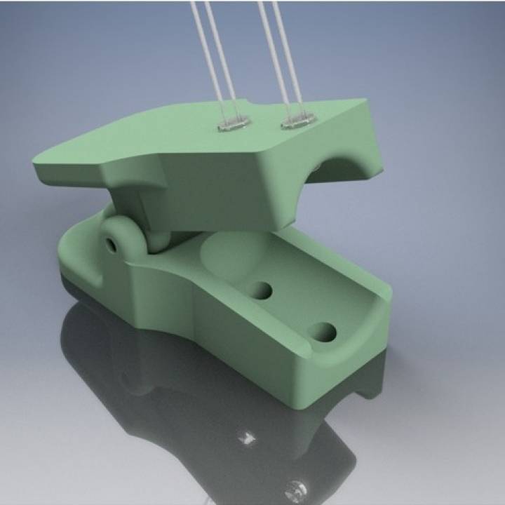 3D Printable IR Heart rate monitor clamp by Drasko