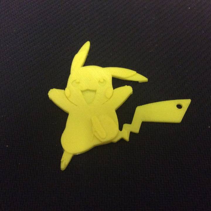 3D Printable Pikachu Key Chain by Nate Create