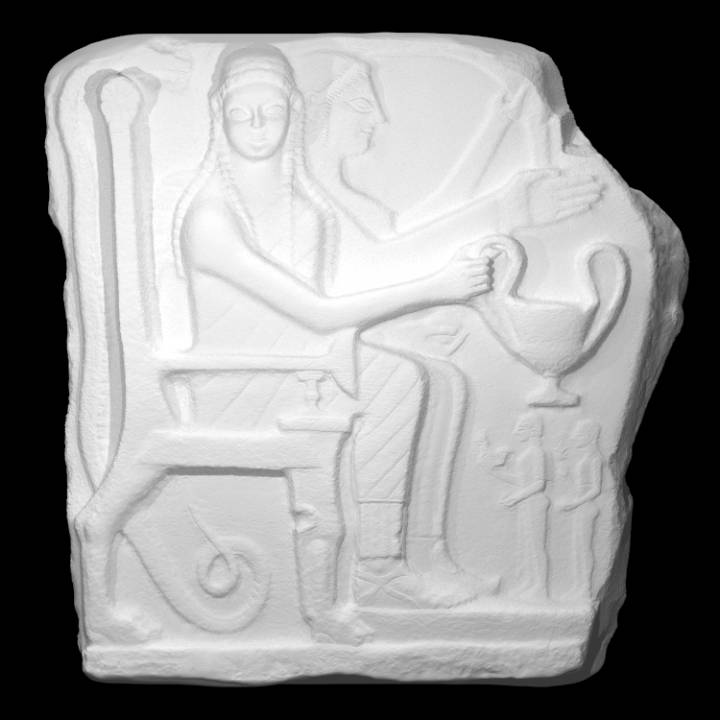 Relief with Heroes and Worshippers image