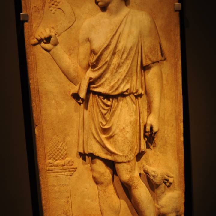 Relief of Antinous as Silvanus image