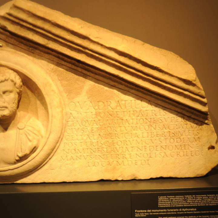 Pediment of the funerary monument of Apthonetus image