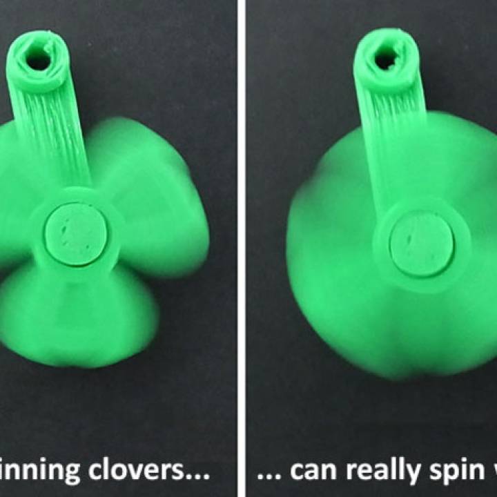 'Lucky' Clover Spinning Key Fobs image