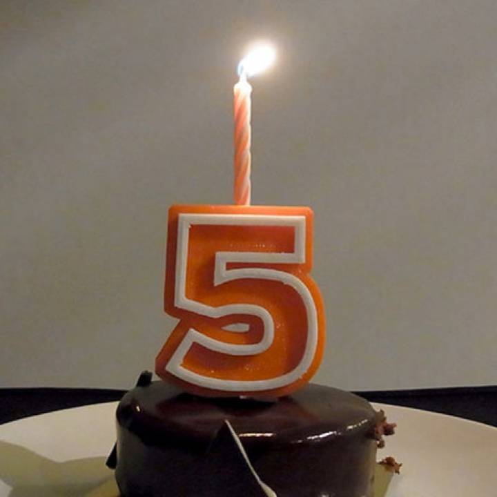 Candle Holder Numbers - Numbers 0 - 9 For Birthday Cake Decoration image