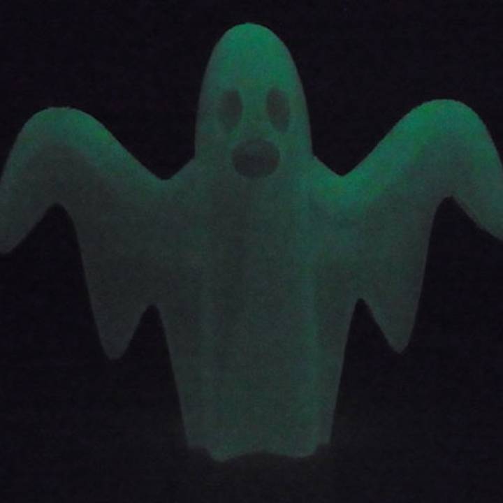 Ghost (hollow) - Print in White, Natural or Glow-in-the-Dark PLA image