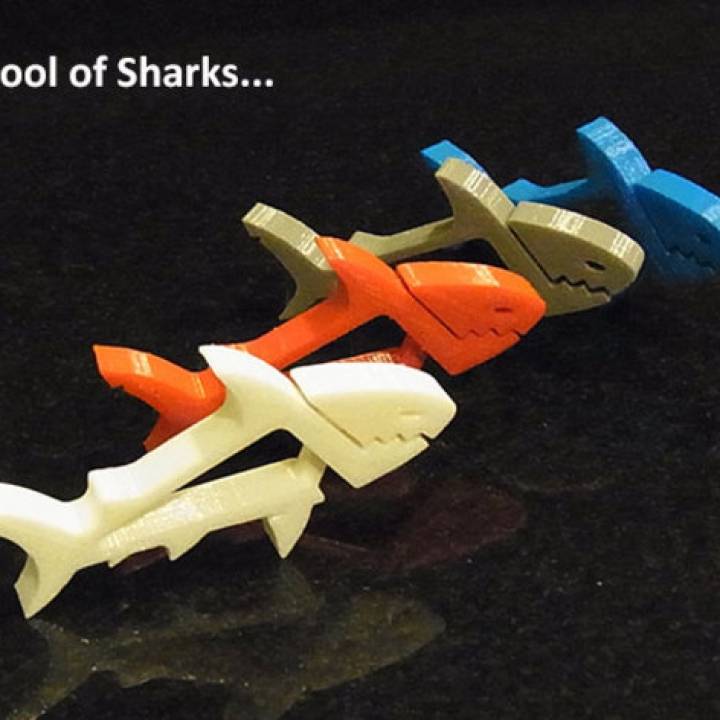 SHARKZ... Fun Multipurpose Clips / Holders / Pegs With Moving Jaws That Bite! image