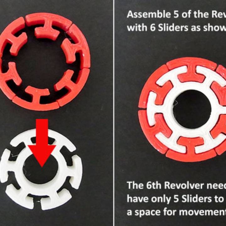 The "Revolver"... easy to print but challenging to solve! image