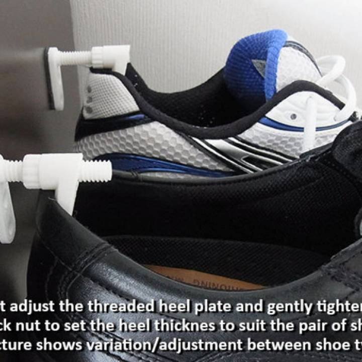 "Gravity Based" Shoe Storage System - Makes use of unused/wasted space image
