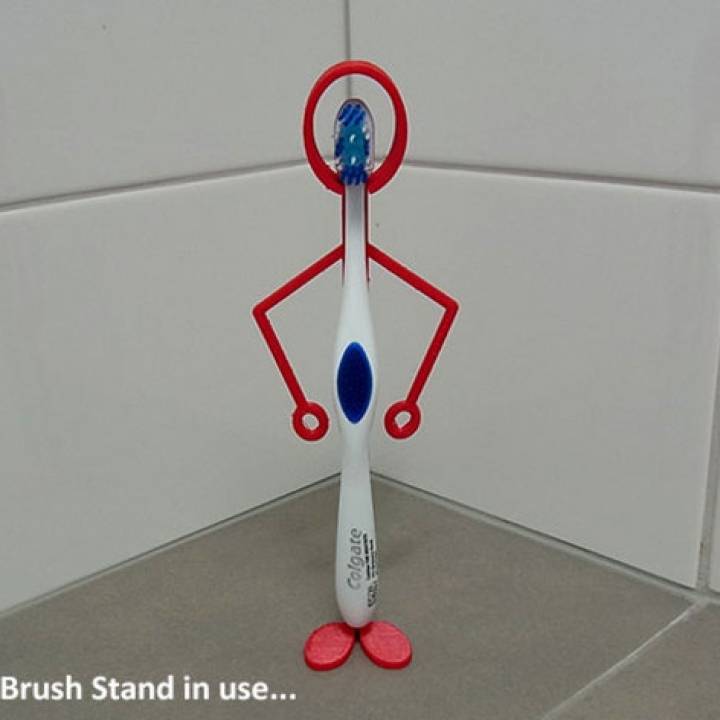 'Tooth Brush Standz' ... Fun Free Standing Tooth Brush Holders! image
