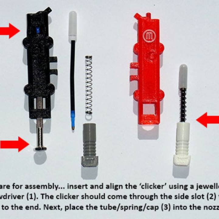 "Ink Extruder" - Ballpoint Click Pen that looks like a Smart Extruder! image