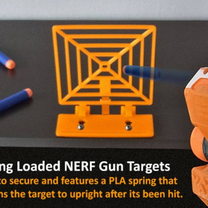 Spring Loaded Target For NERF Gun Fun! image