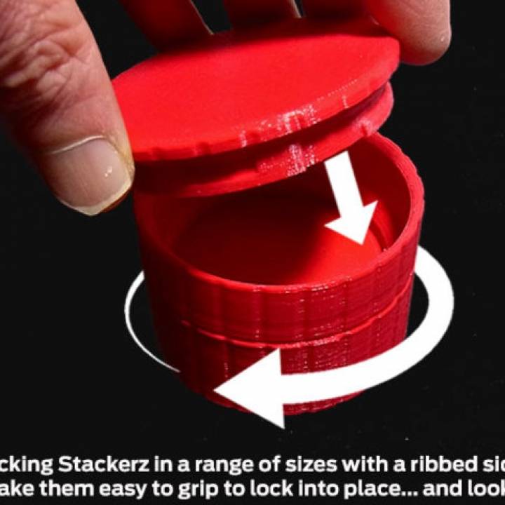 Ribbed Sidewall Interlocking Stackerz image