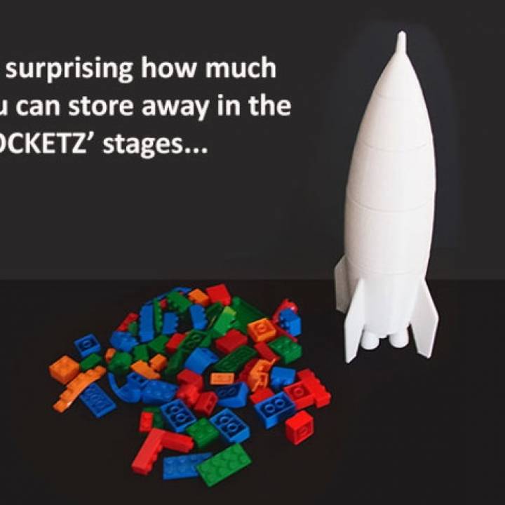 'ROCKETZ'... Interlocking Storage Stages And Fun Model image