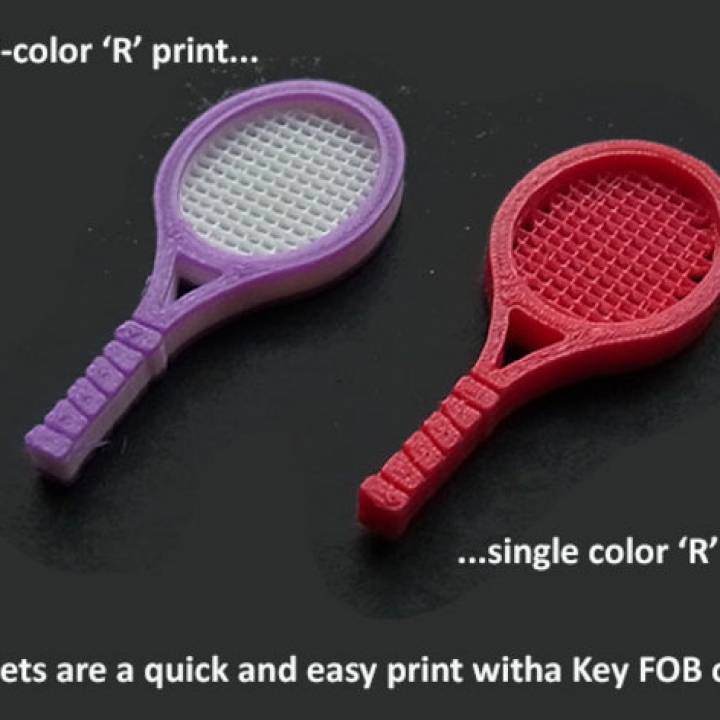 Tennis Racquet Key FOB image