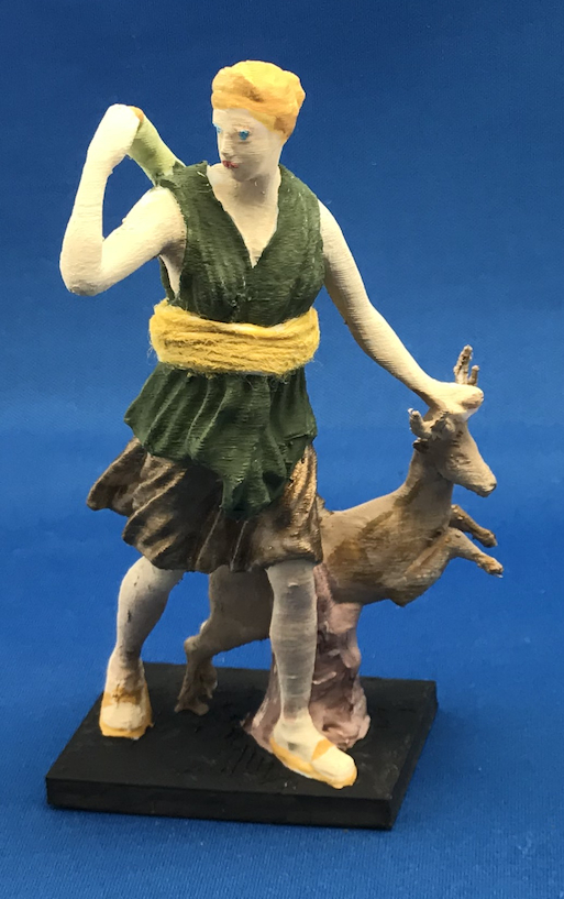 3D Printable Diana and a Doe by Scan The World