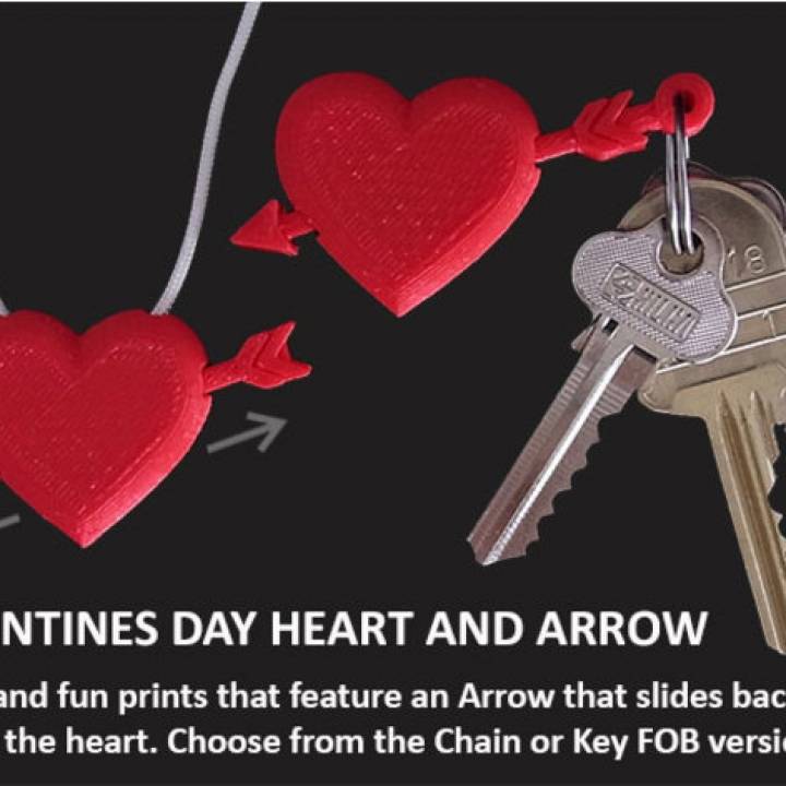 Valentines Day Heart With Moving Arrow image