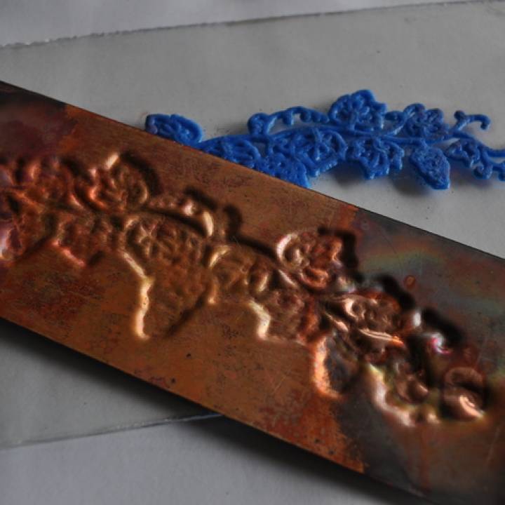 3d printed copper embossing die image