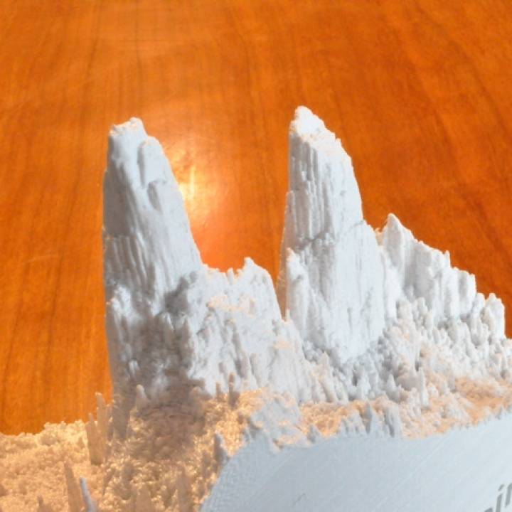 Yosemite Valley's Cathedral Spires 3dTopo image